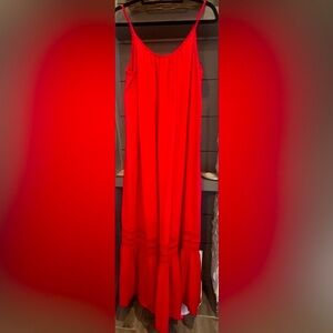 Anthropologie Saturday and Sunday Red Maxi tank dress size Medium